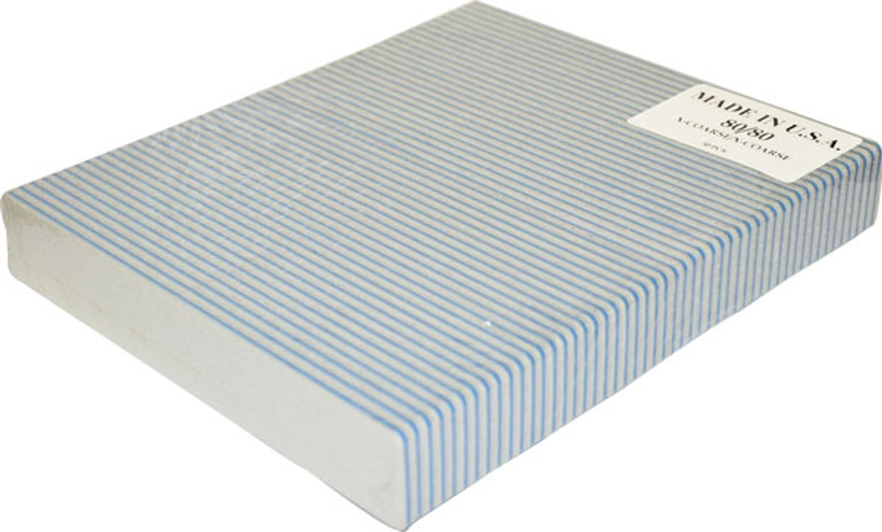 Blue Center Washable Cushion Jumbo Nail File - 50/pack - 80/80