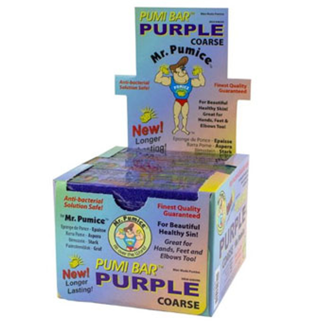 Pumi Bar Purple - Large - Coarse - Purple - 2 pack of 12 - 24 pcs