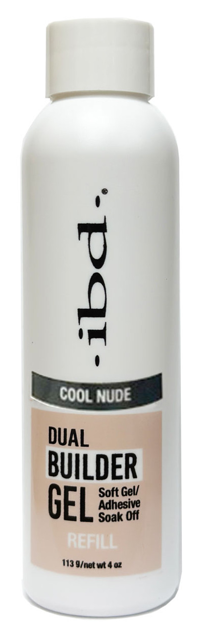 ibd Soft Gel Dual Builder Gel - Cool Nude - 4 oz / 113 g