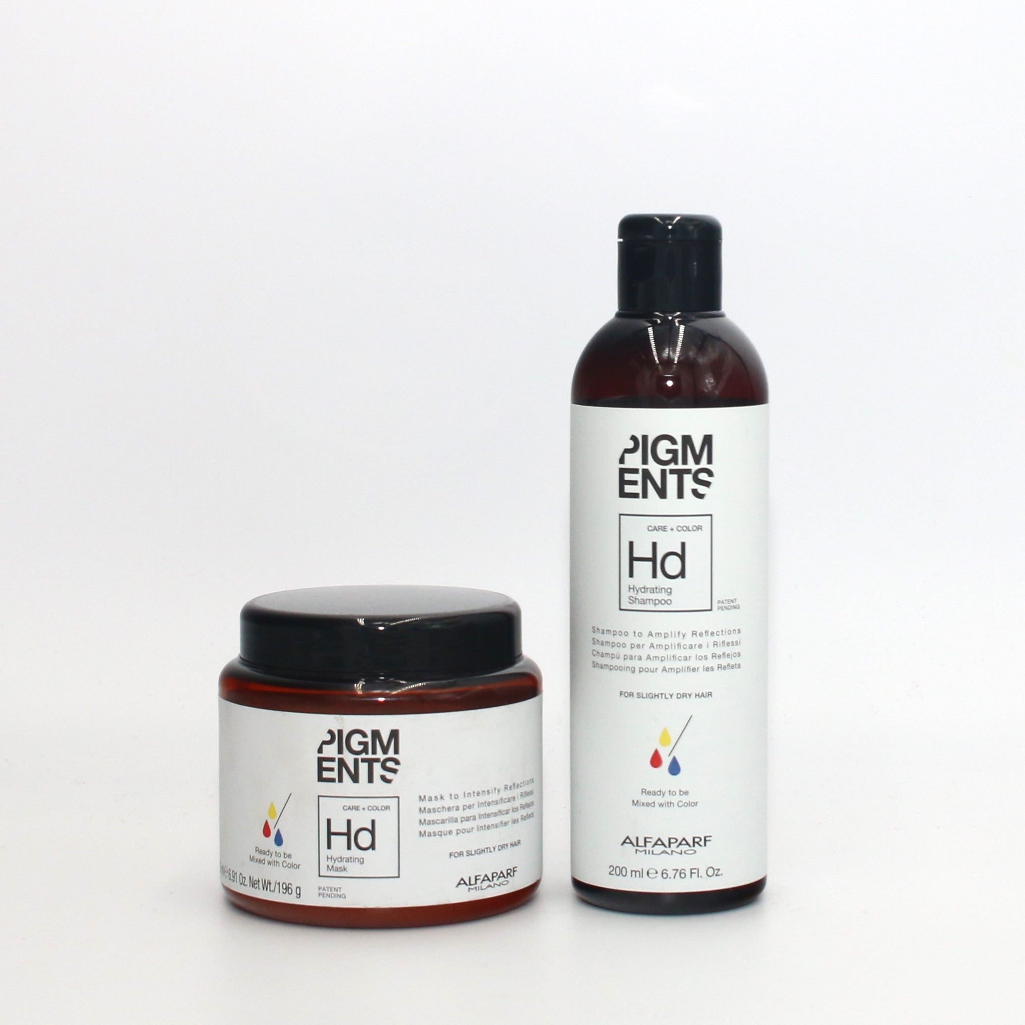 Alfaparf Care + Color Hydrating Shampoo 6.76 oz & Mask 6.91 oz Set | Moisture, Softness & Color Protection