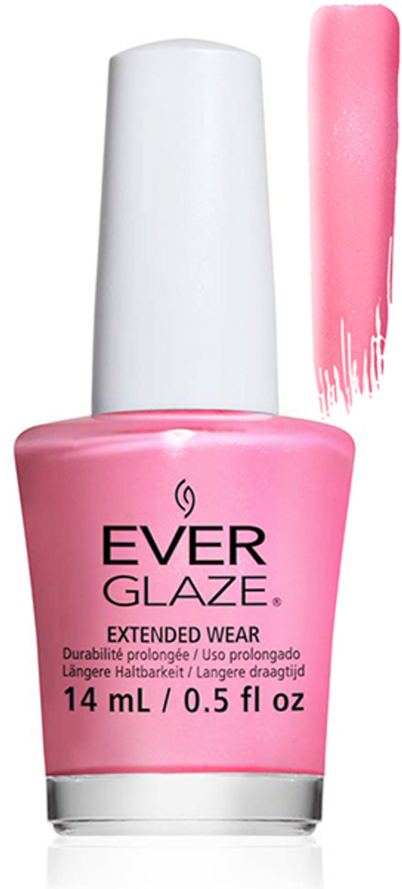 China Glaze EverGlaze Nail Polish Paint My Piggies Pink- 14 ml