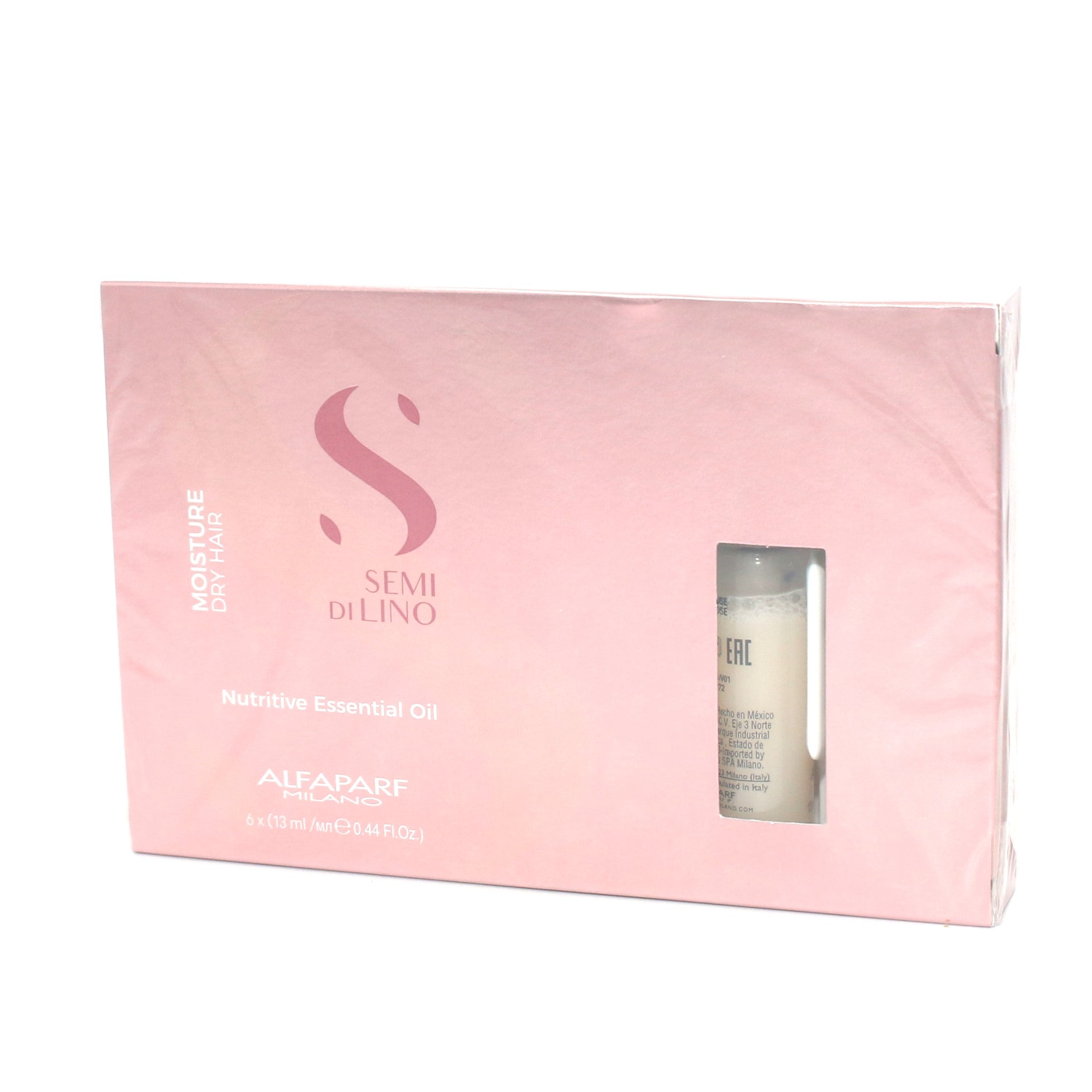 Alfaparf Milano Semi Di Lino Nutritive Essential Oil Moisture Dry Hair 0.44 oz