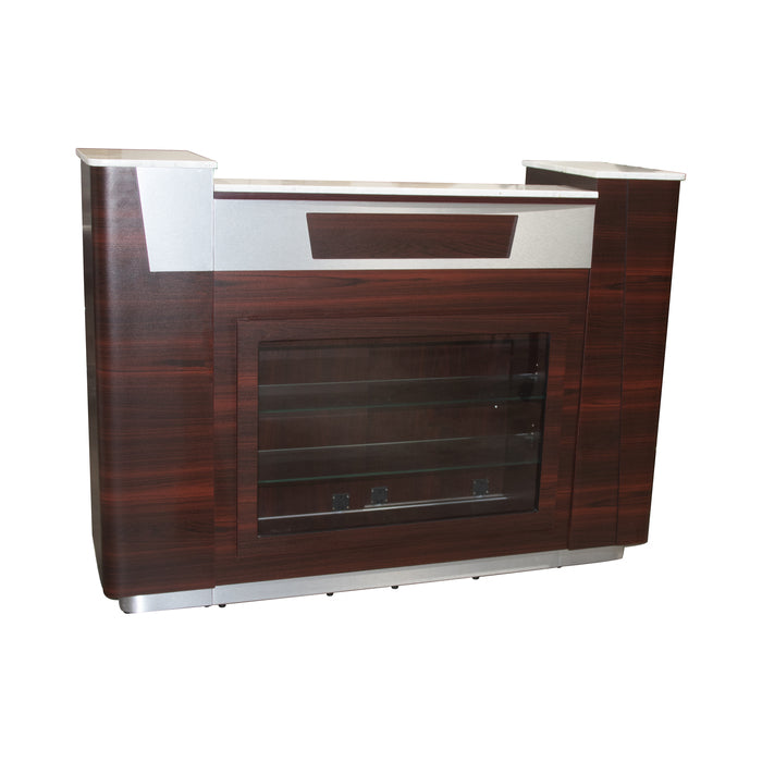 Avion I Reception Desk W/ Glass Display by Mayakoba