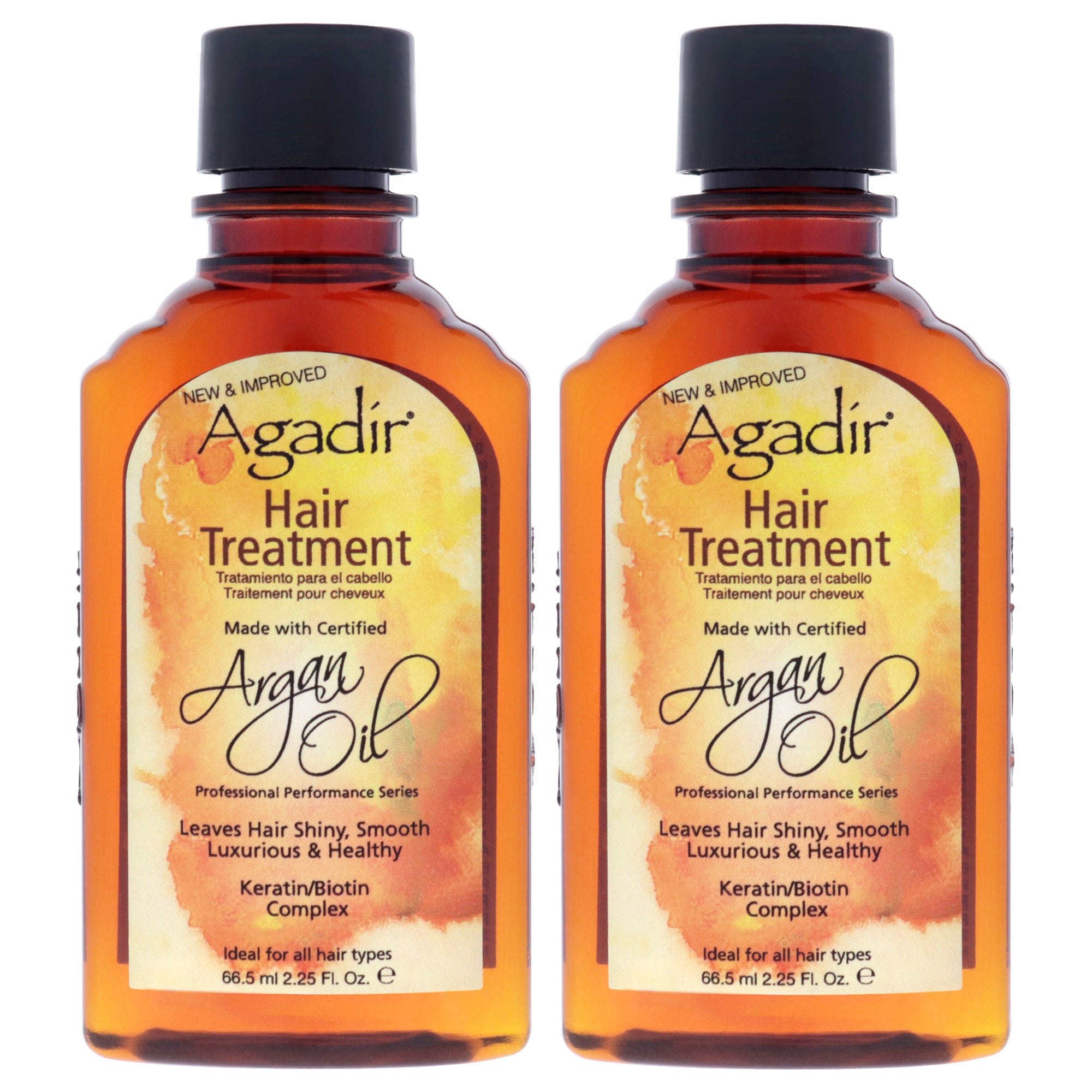 Argan Oil Hair Treatment by Agadir for Unisex - 2.25 oz Treatment - Pack of 2