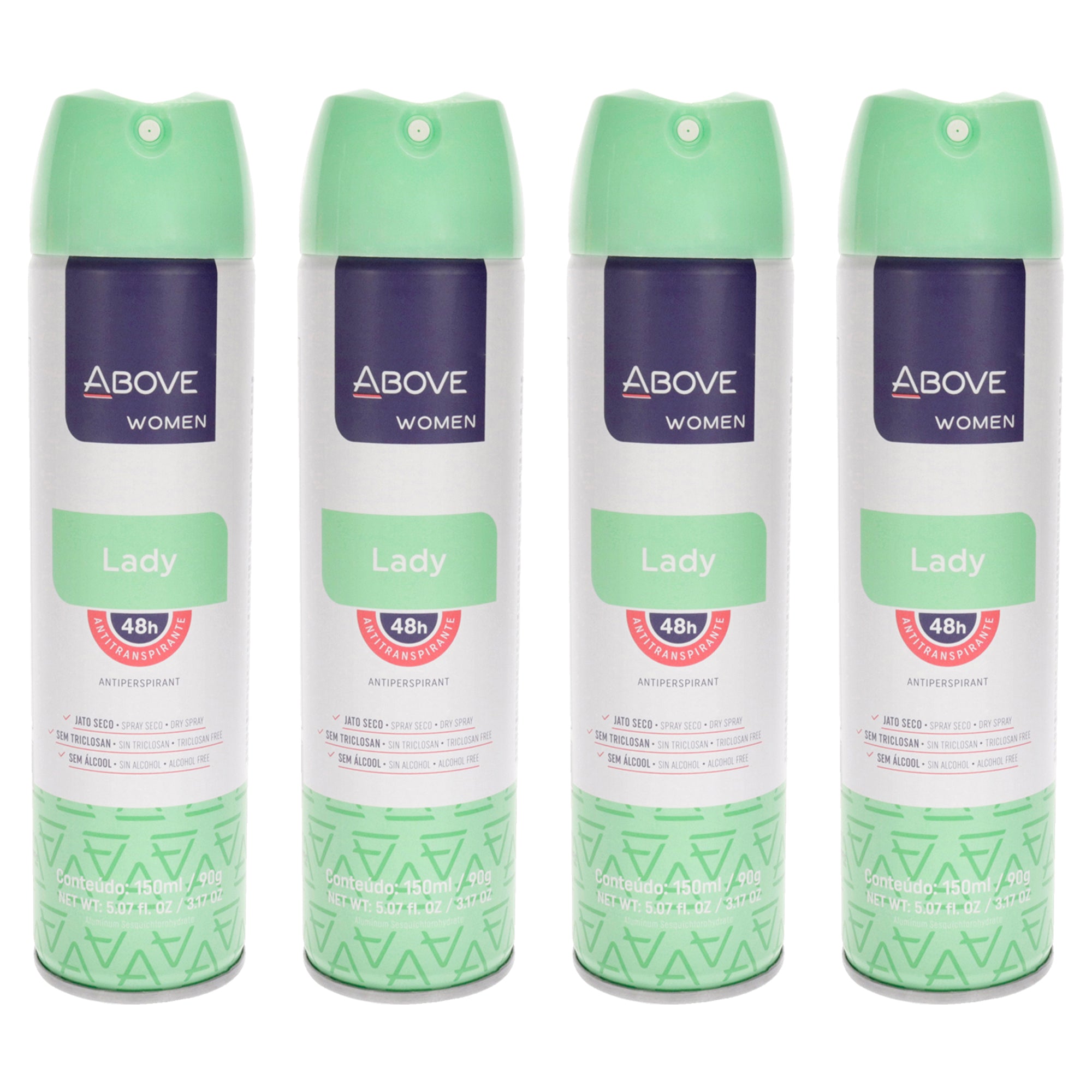 48 Hours Antiperspirant Deodorant - Lady - Pack of 4