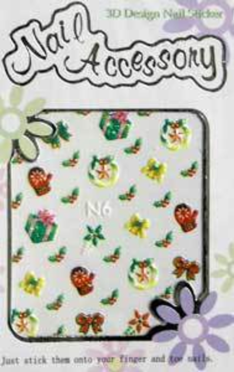 3 D Christmas Nail Sticker - N6