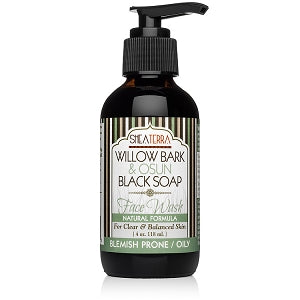 SheaTerra Organics - Willow Bark & Osun Black Soap Face Wash