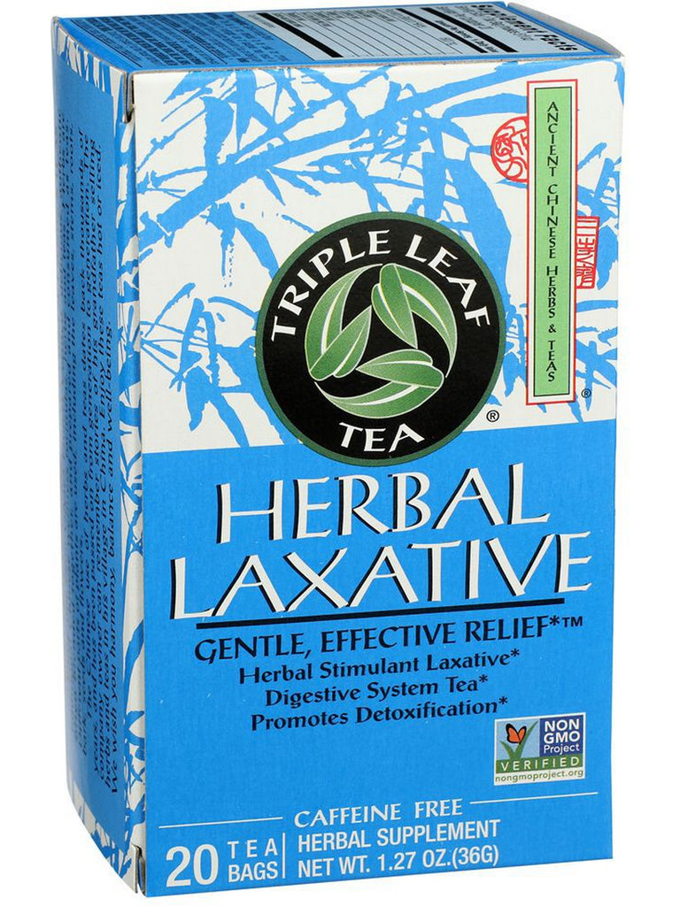 Triple Leaf Tea, Herbal Laxative Tea, 20 tea bags